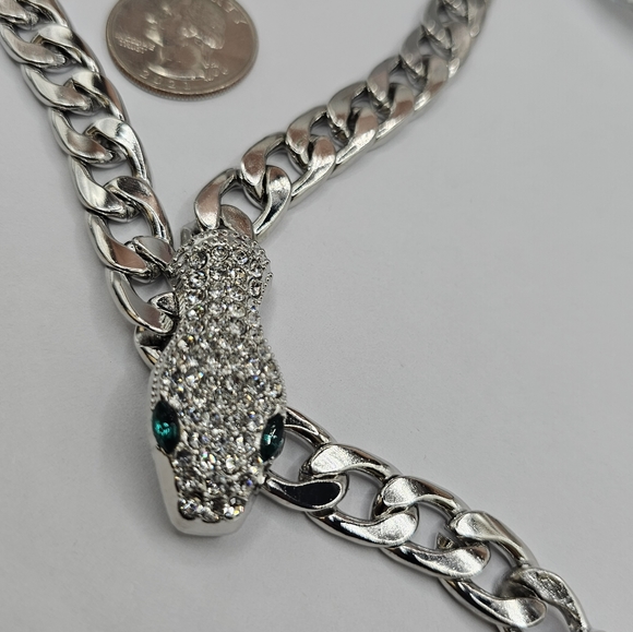 Snake style chain Cuban link stainless steel - Picture 6 of 6